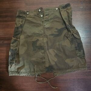 Vintage Triple Five Soul Camo Mid Length Skirt Size 4